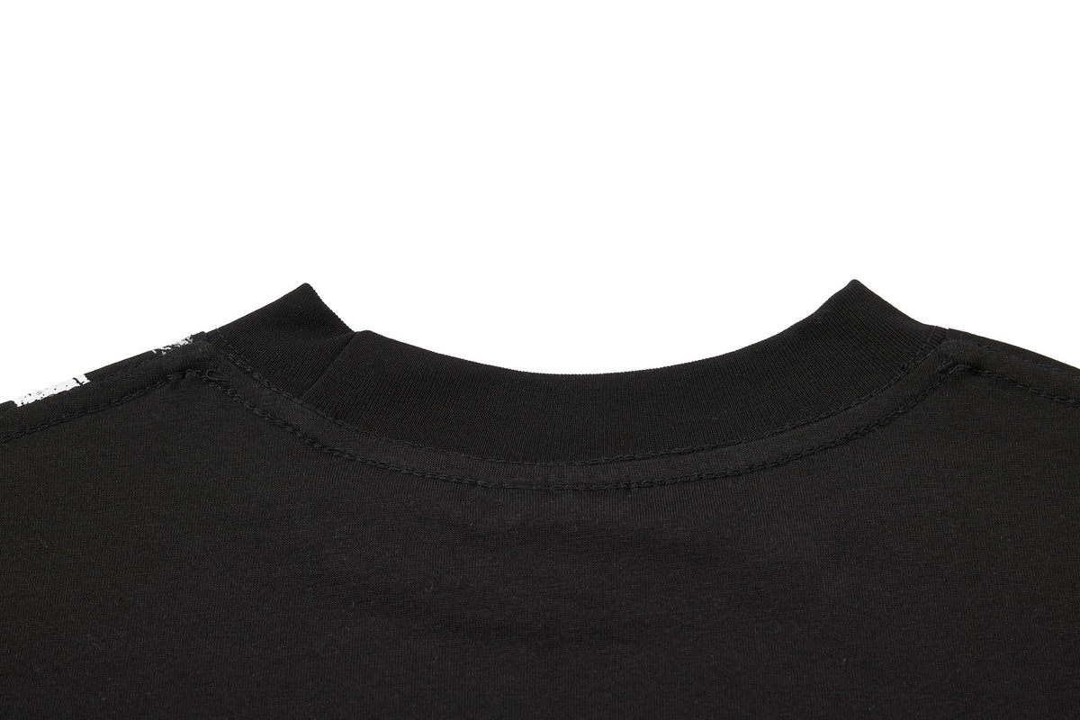 Madxmarx Distressed Union Graphic Long Sleeve Tee