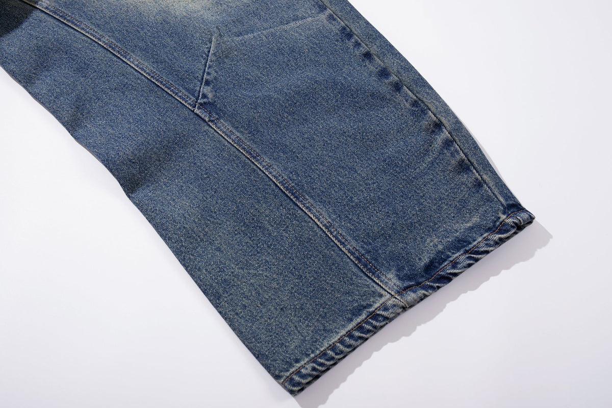 Jean large vintage à moustaches Madxmarx
