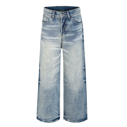 Madxmarx Vintage Washed Wide-Leg Jeans - XS / Blue