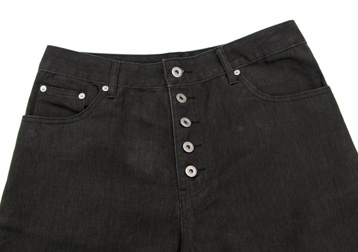 Madxmarx Multi-Button Panel Wide-Leg Jeans