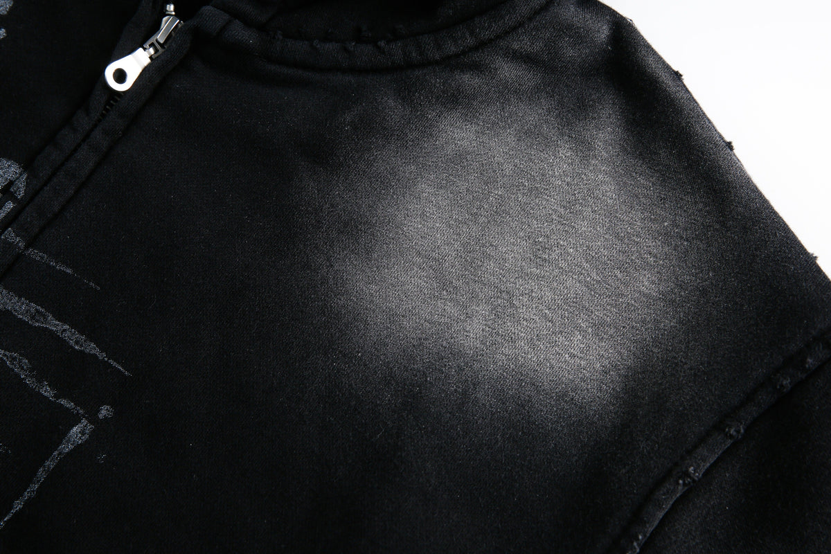 Madxmarx “Rise and Grind” Zip-Up Hoodie