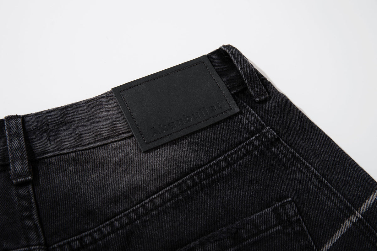 Madxmarx Scratch Fade Wide-Leg Jeans