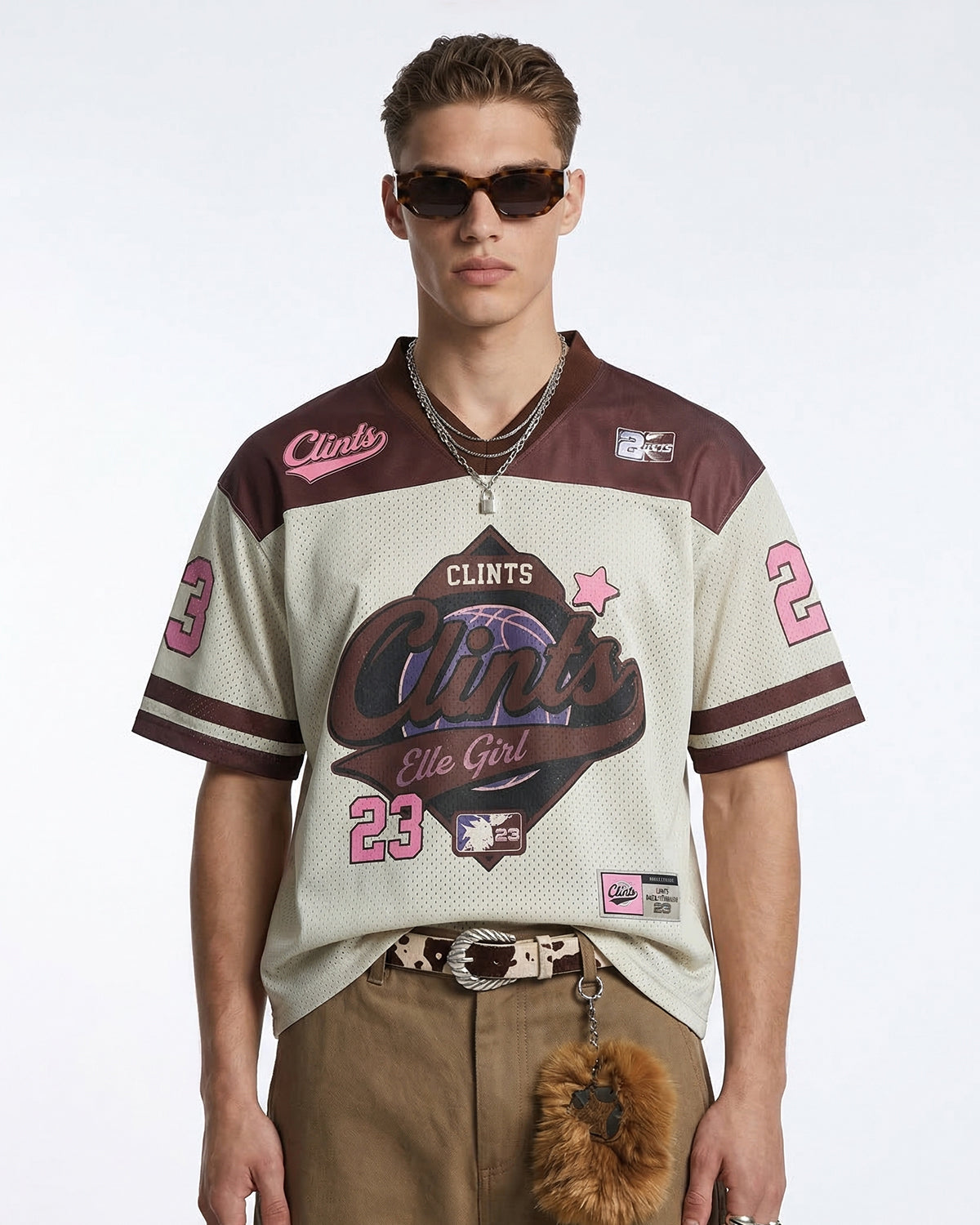 Retro Graphic Mesh Jersey