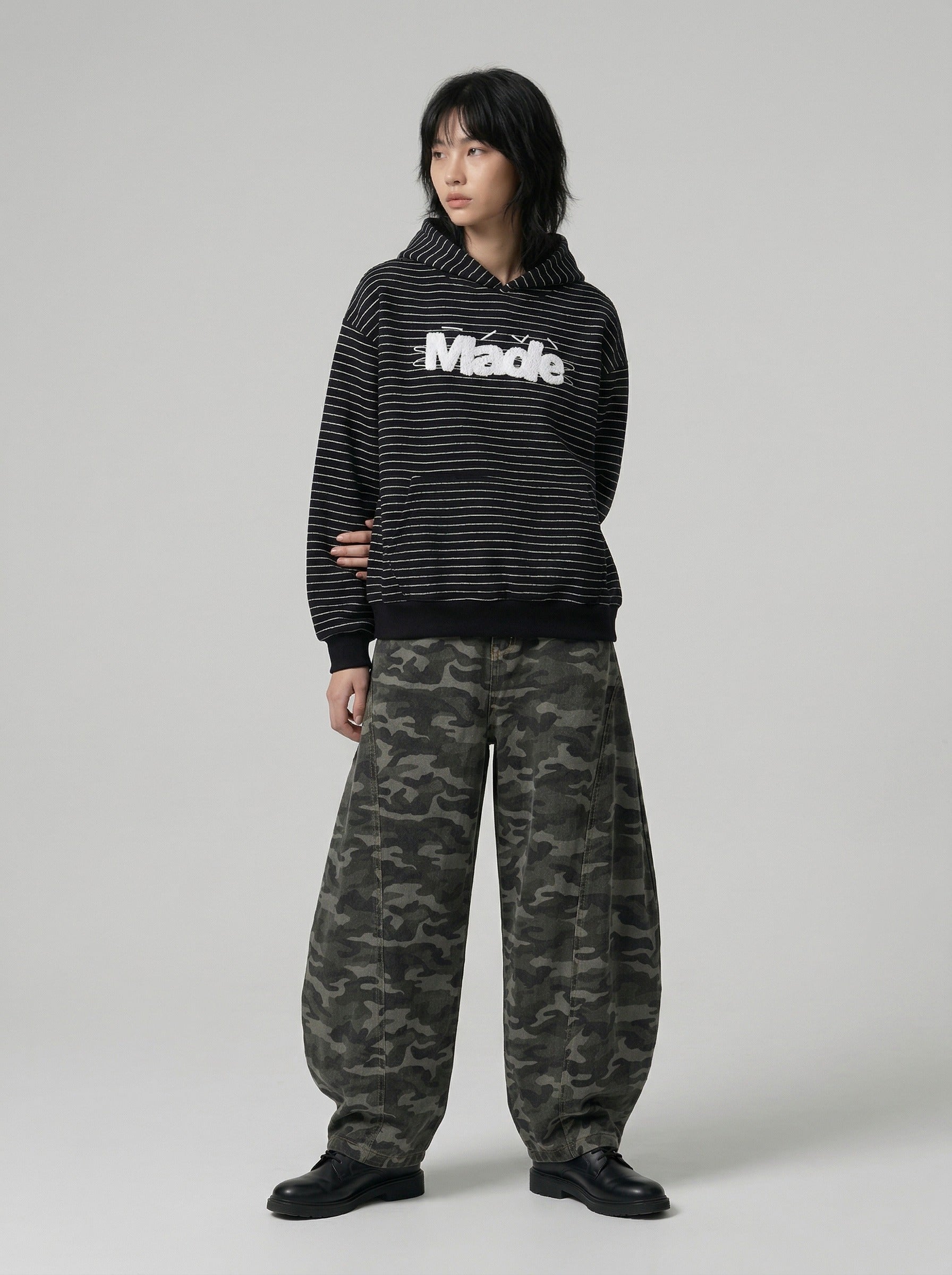 Made Striped Graphic Hoodie