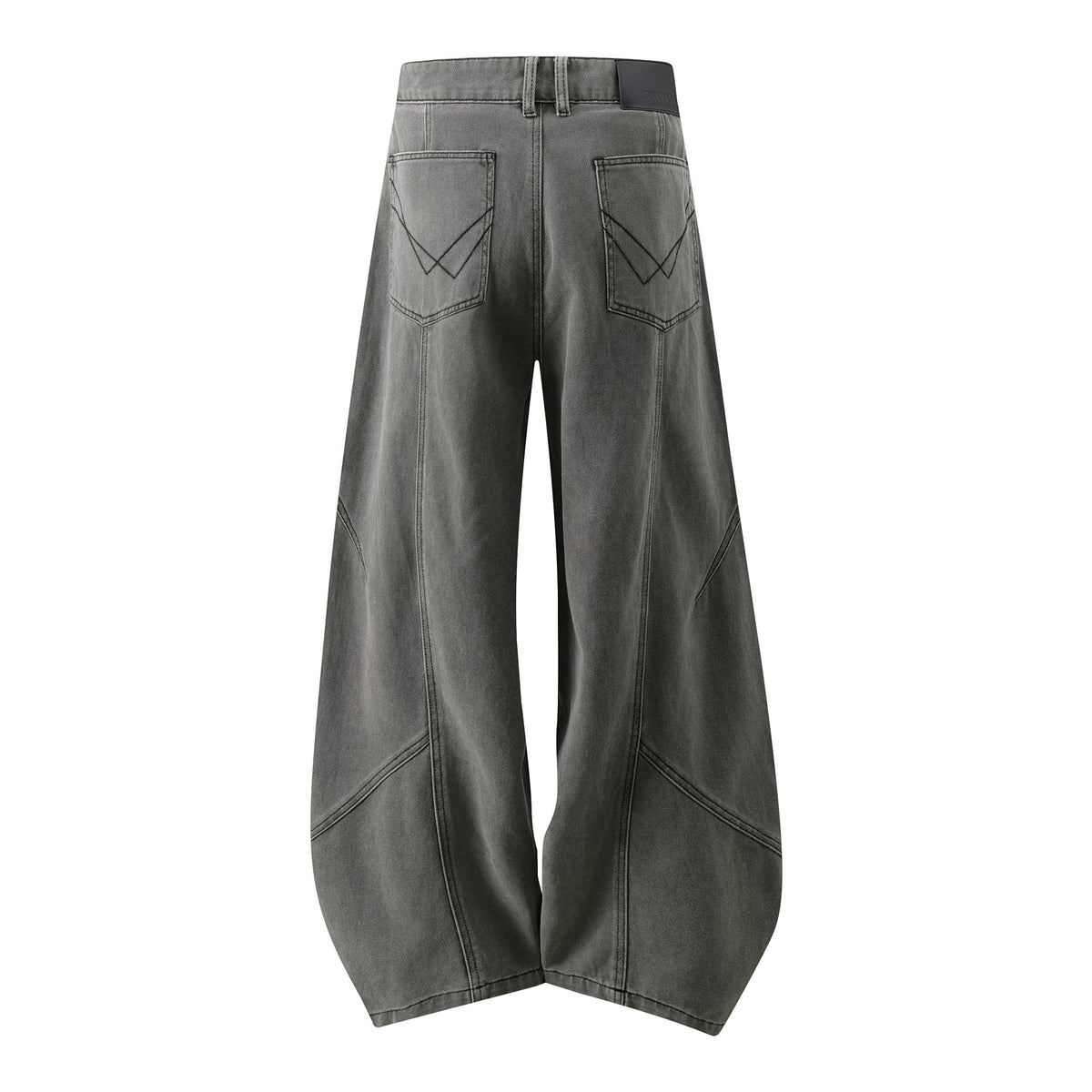 Madxmarx Curved-Panel Balloon Wide-Leg Jeans