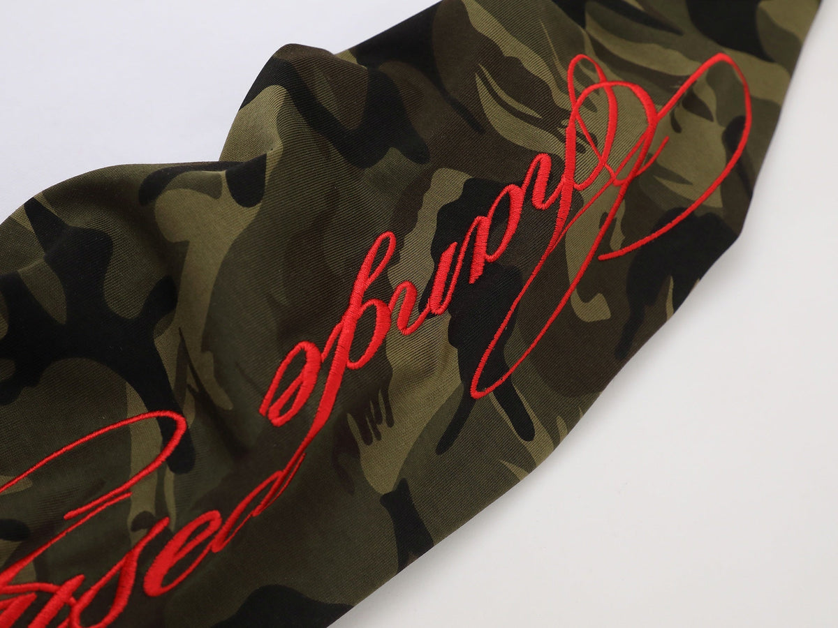 Madxmarx Camo Sleeve Raglan Long Sleeve Tee
