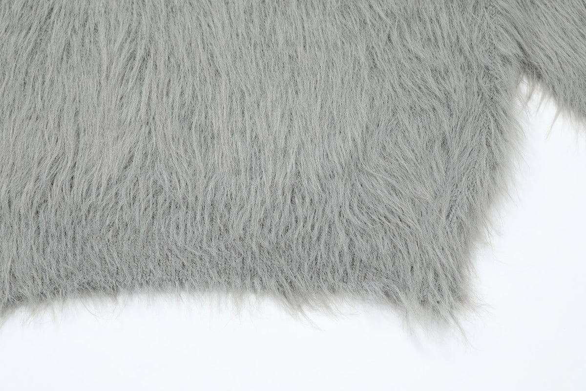 Madxmarx Fuzzy Patch Knit Sweater