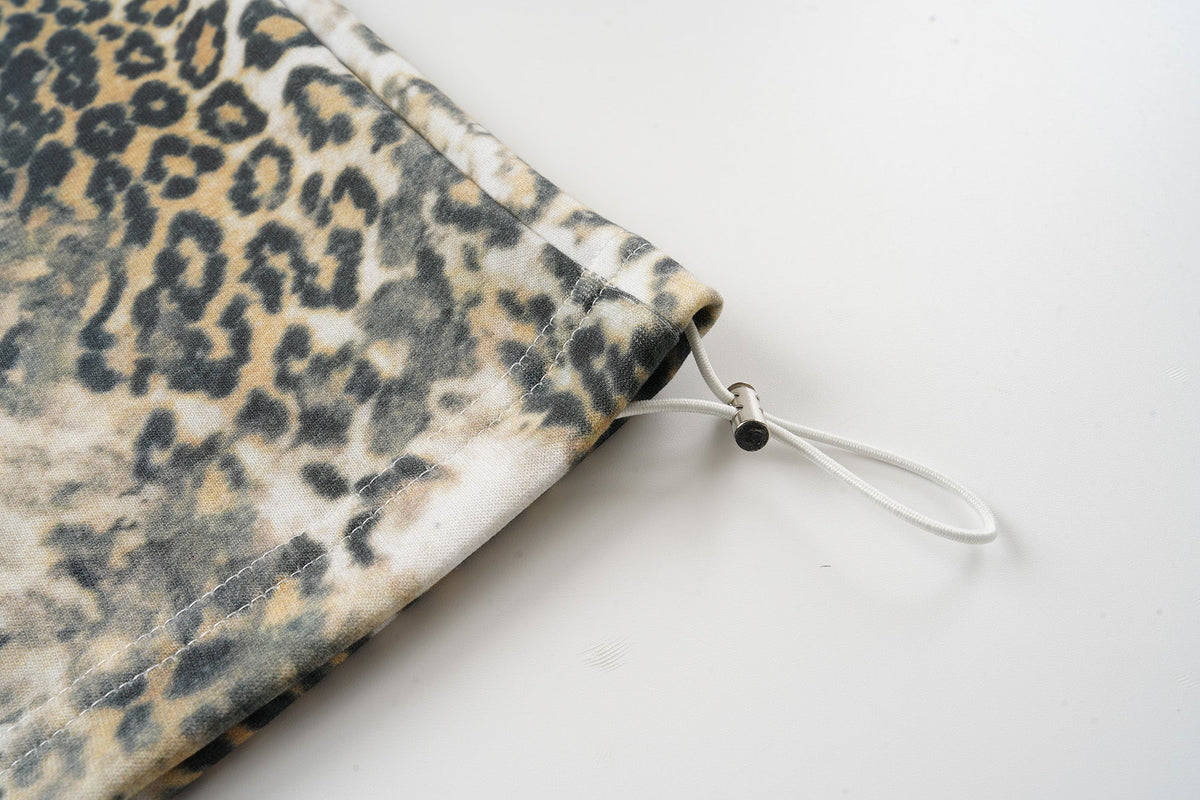 Madxmarx Leopard Print Wide-Leg Pants