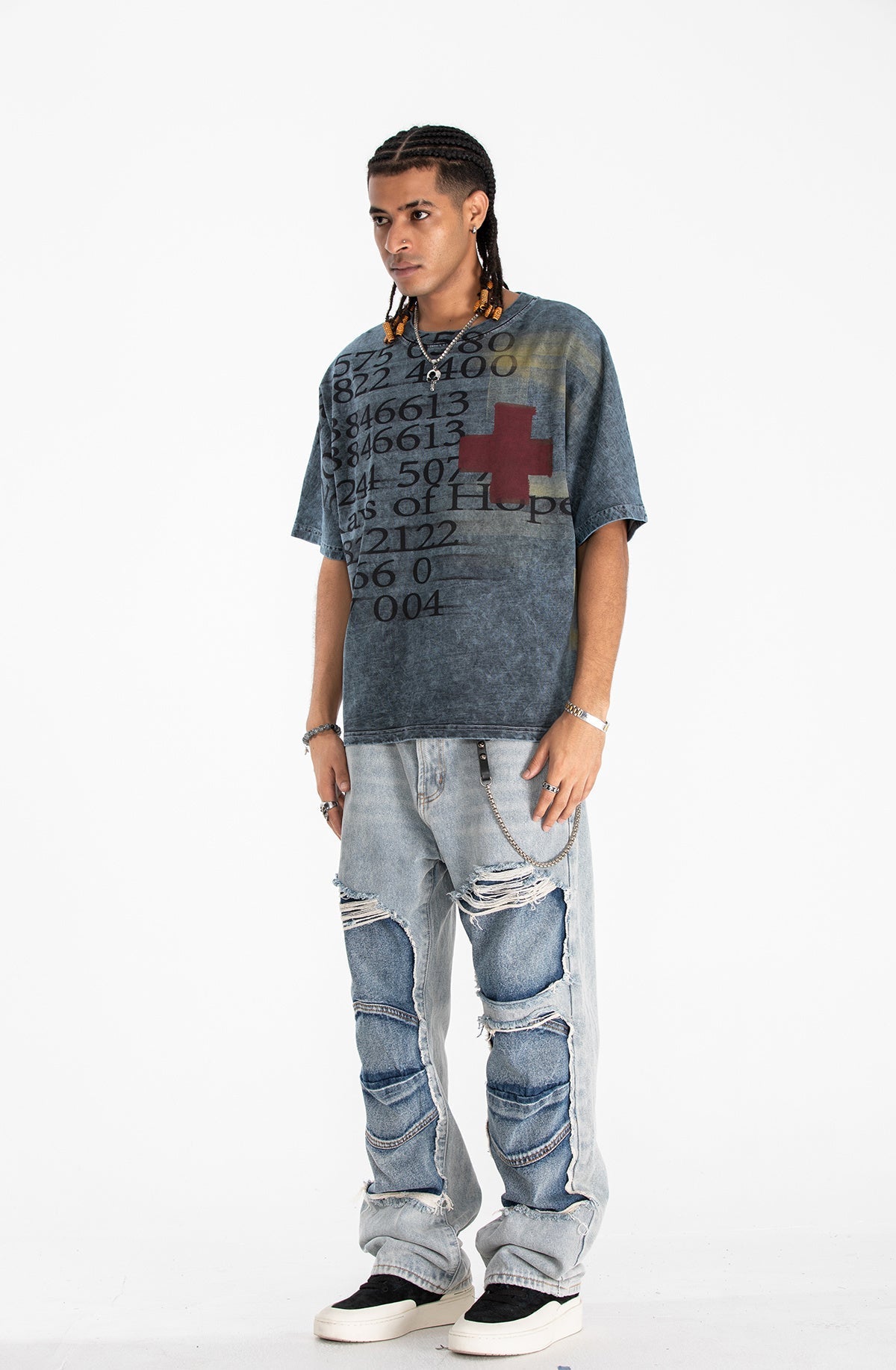 Madxmarx „Rays of Hope“ Vintage Wash T-Shirt
