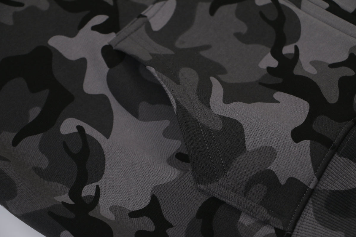 Madxmarx Camo Flag Zip-Up Hoodie