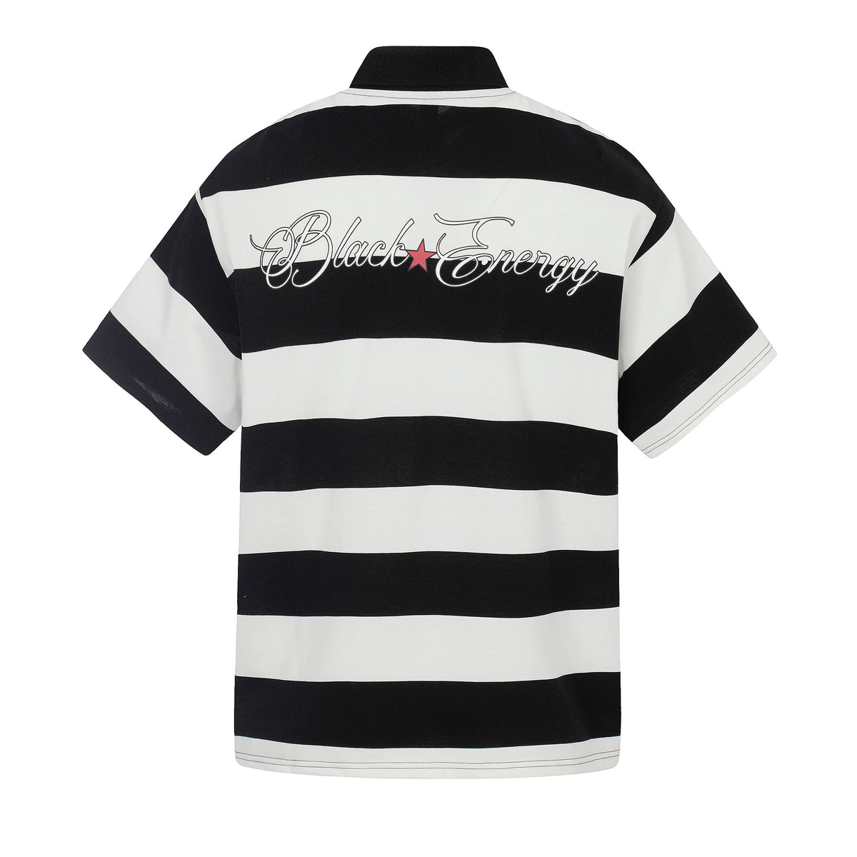 Madxmarx “Rugby Stripe Graphic Polo”