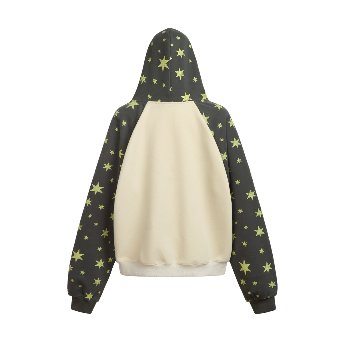 Madxmarx Leopard Star Graphic Zip-Up Hoodie