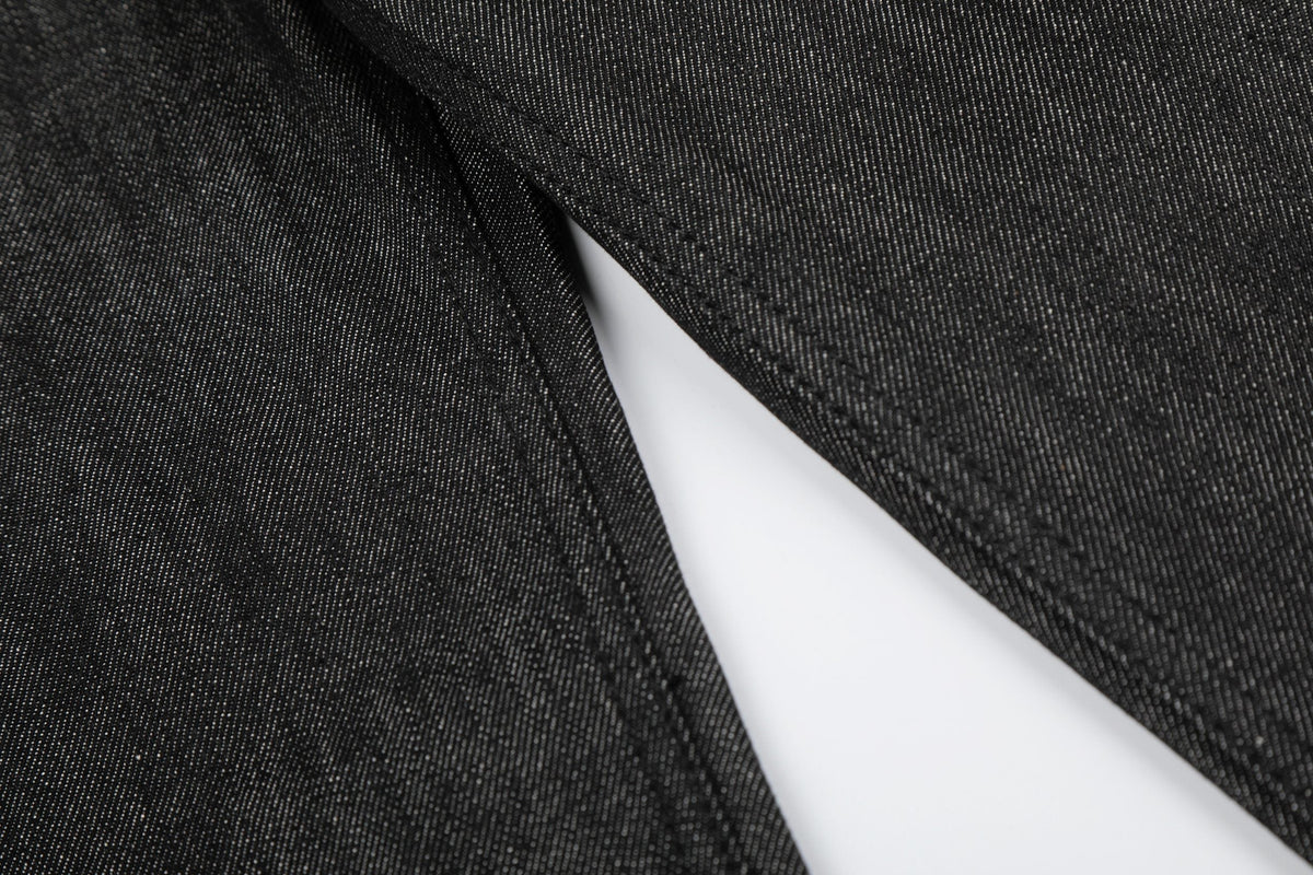 Madxmarx „Black Raw Button Denim Jeans“