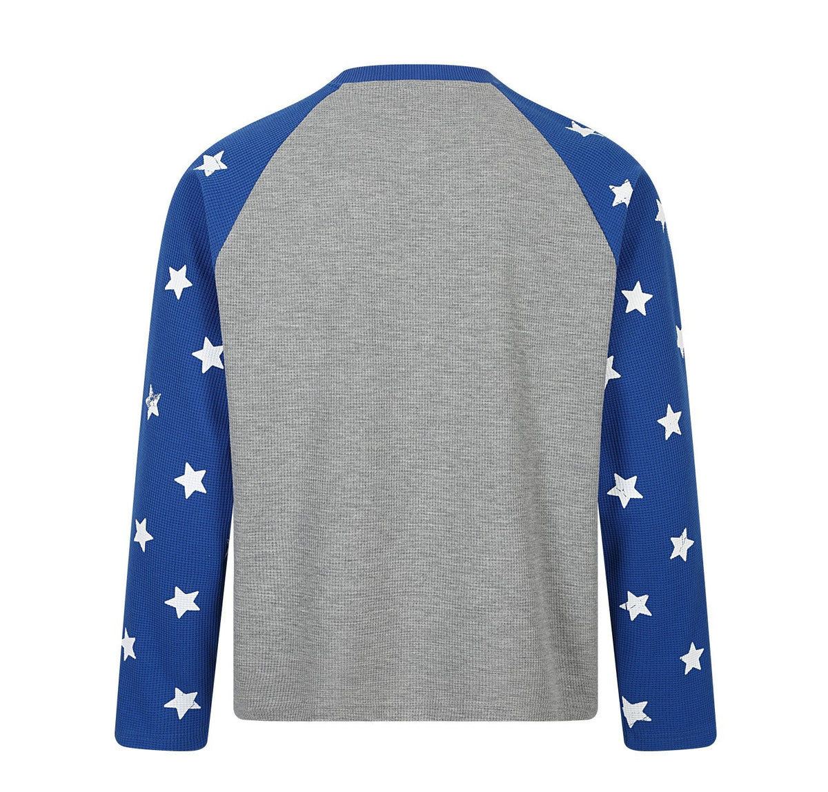 Madxmarx Star Raglan Waffle Long Sleeve Tee