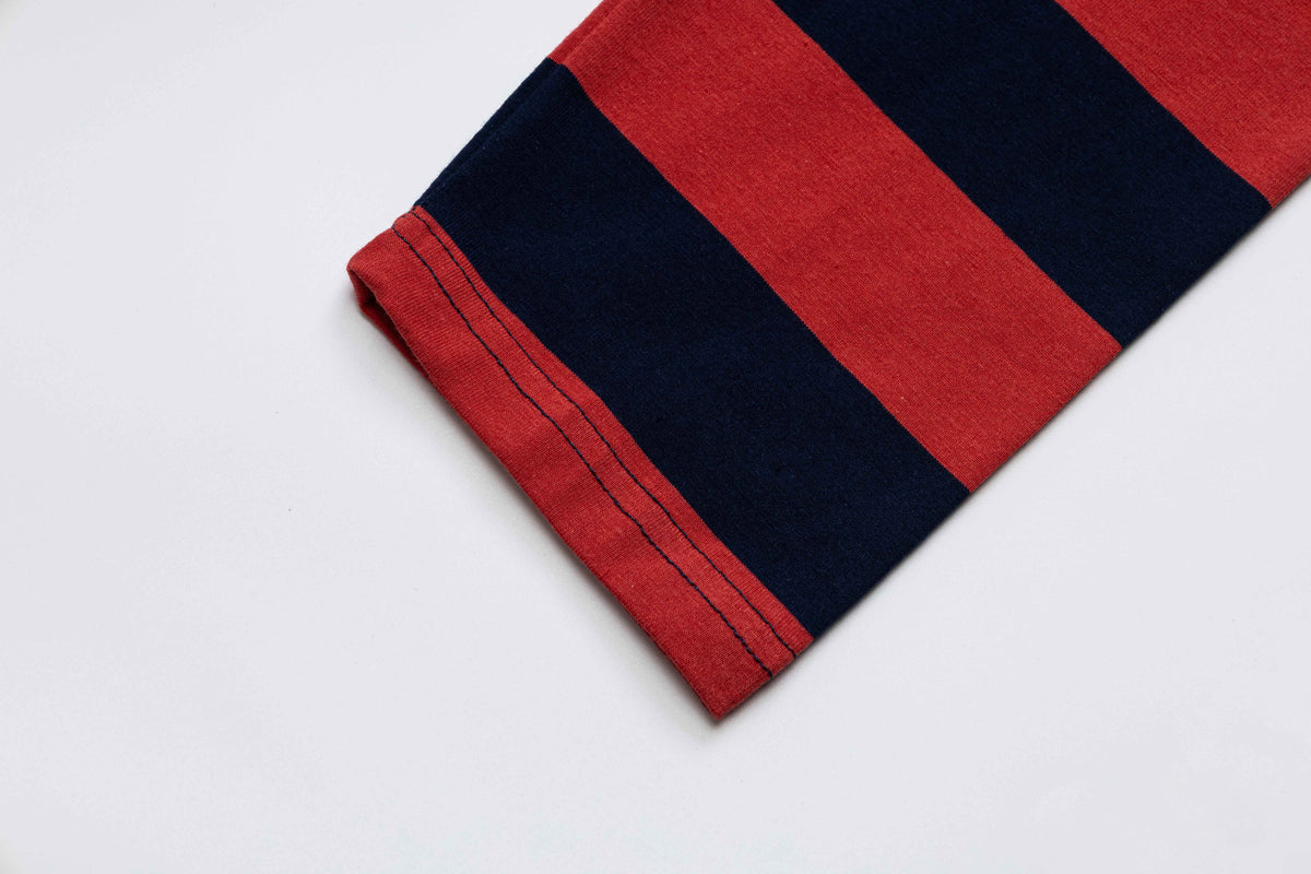 Madxmarx Bold Stripe Graphic Long Sleeve Tee