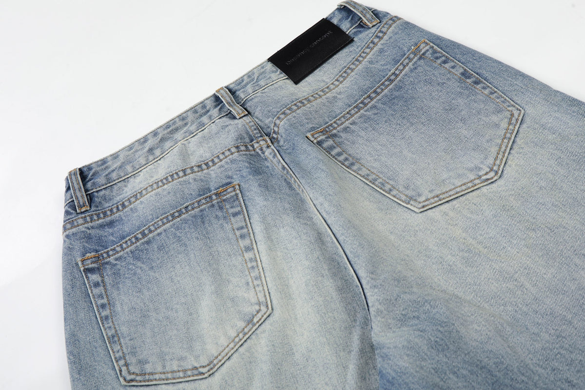 Madxmarx Light Wash Wide-Leg Jeans