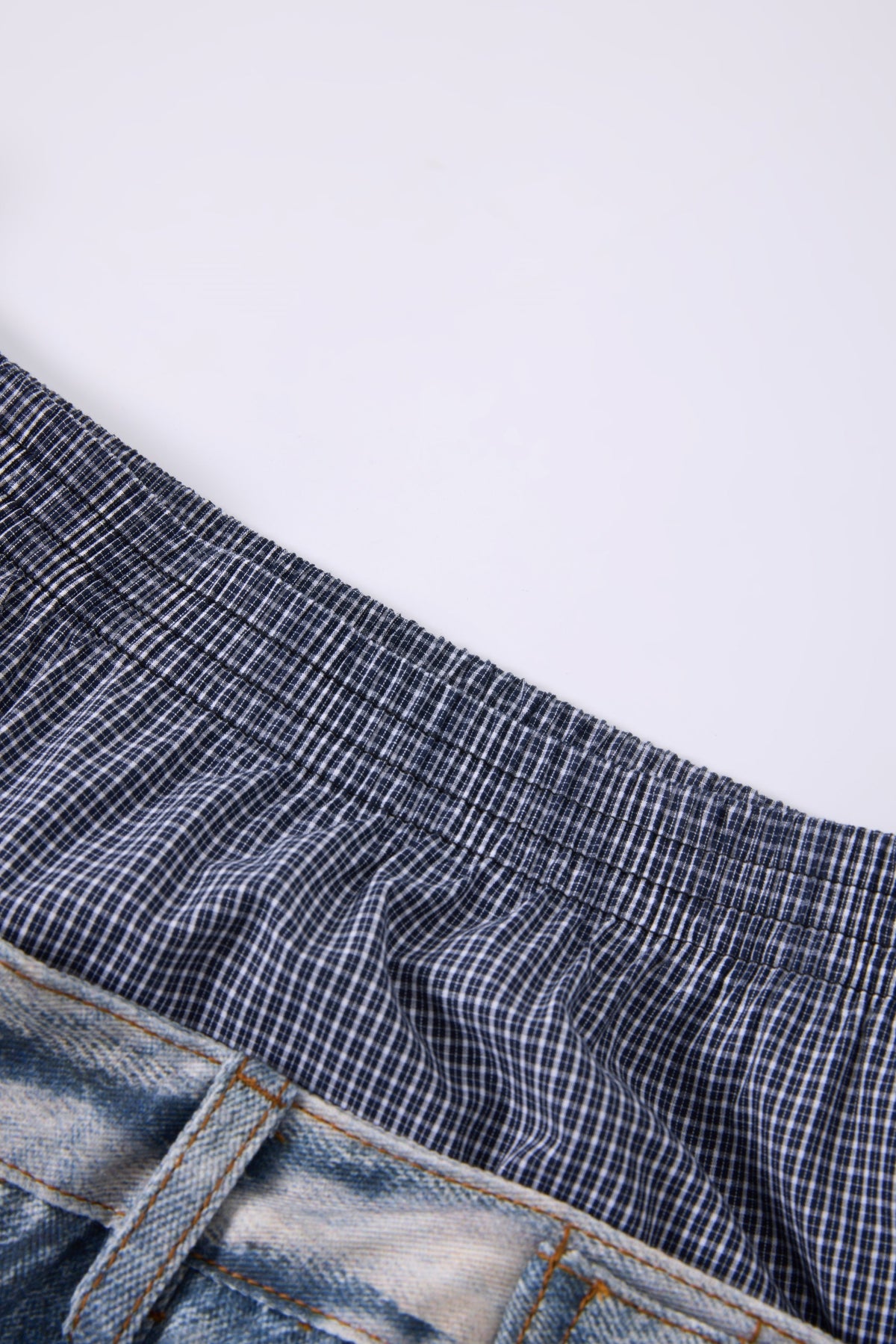 Madxmarx Layered Waist Distressed Jeans