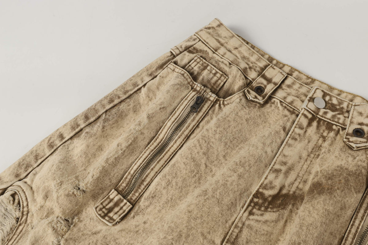 Madxmarx „Vintage Distressed Panel Jeans“