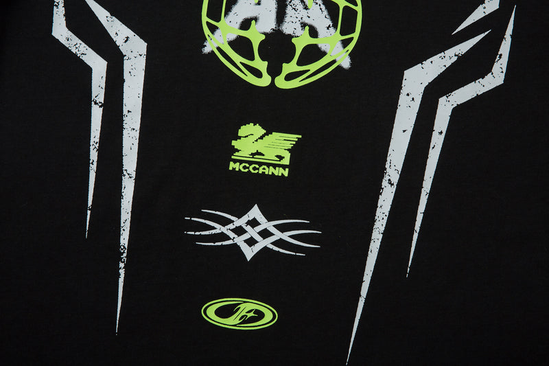 Madxmarx Layered Racing Graphic Long Sleeve Tee