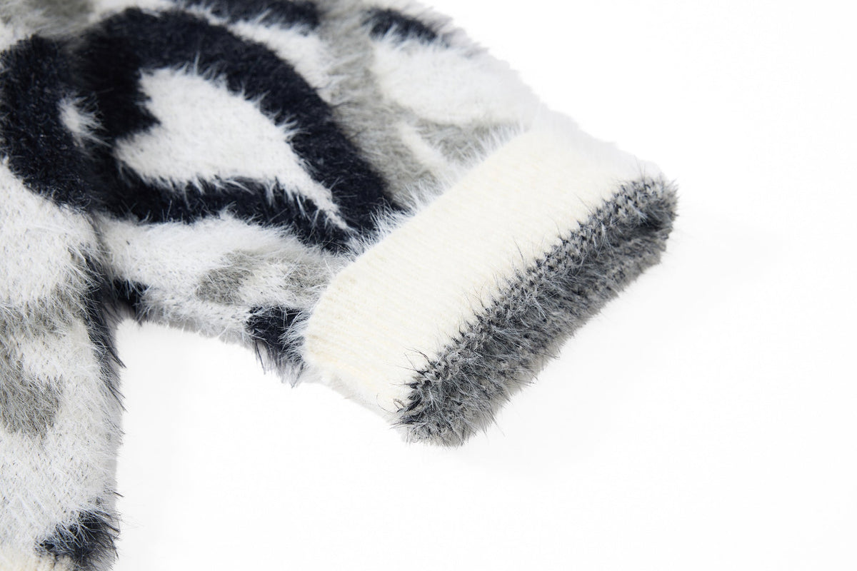 Madxmarx Flame Pattern Fleece Zip Hoodie