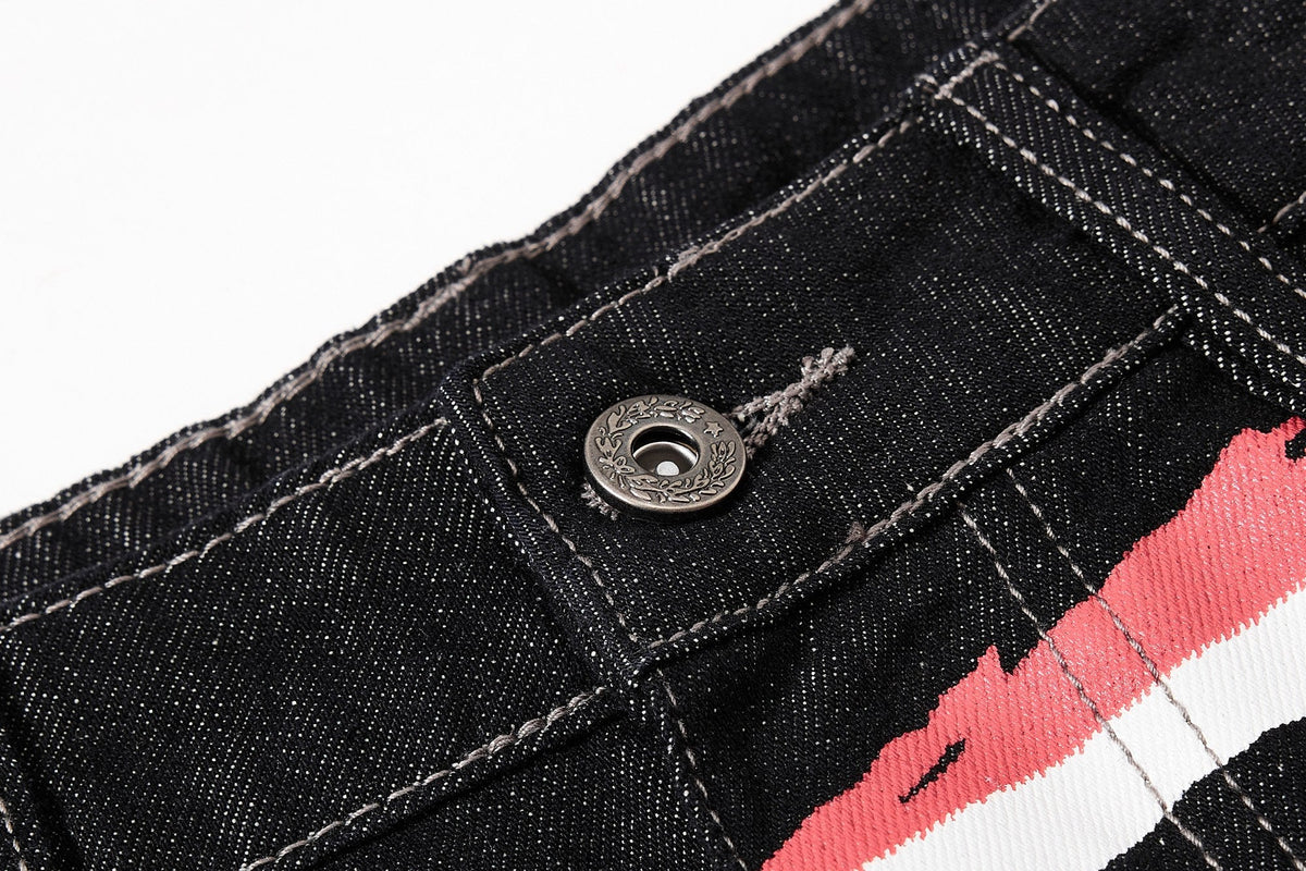 Madxmarx Vintage Flag Baggy Jeans