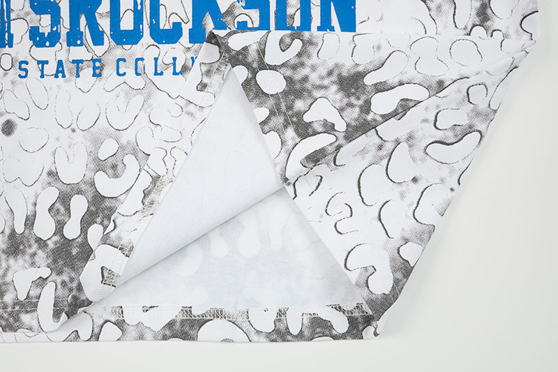 Madxmarx Leopard Mesh Layered Graphic T-Shirt