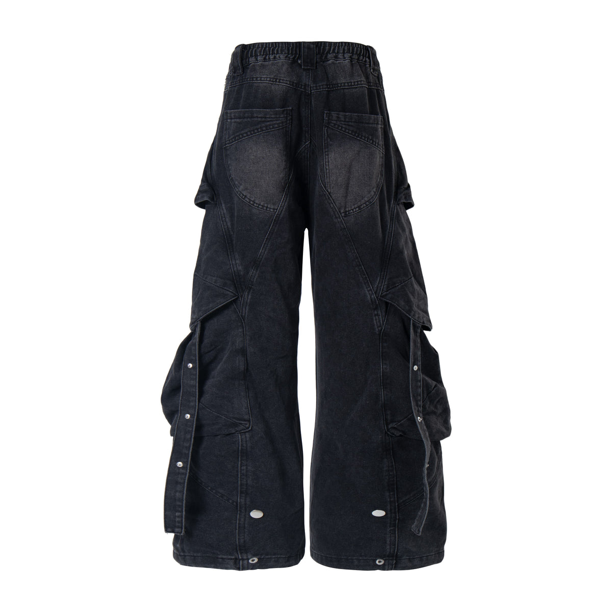 Madxmarx Multi-Pocket Baggy Denim Jeans