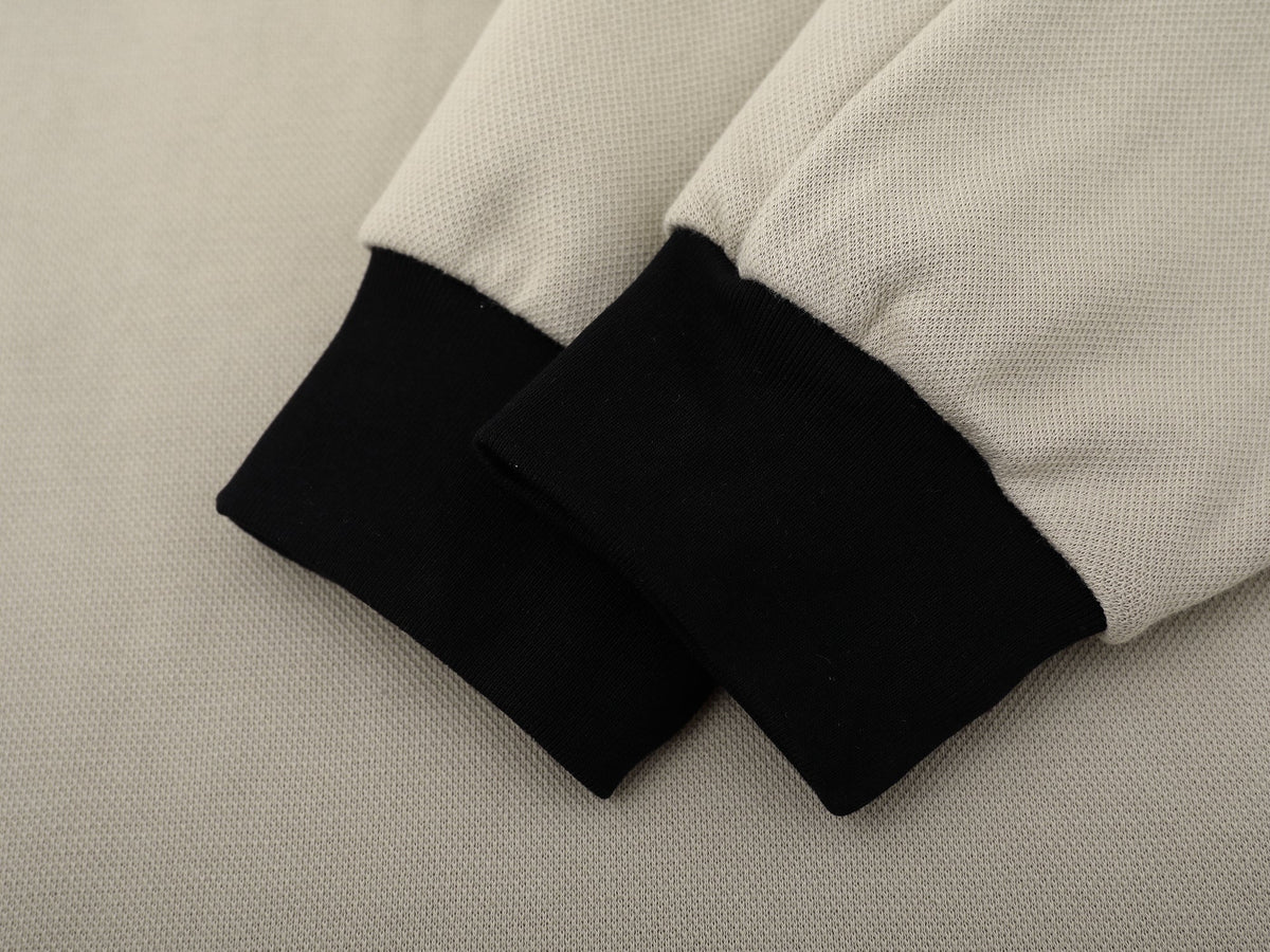 Madxmarx Contrast Panel Polo Sweatshirt