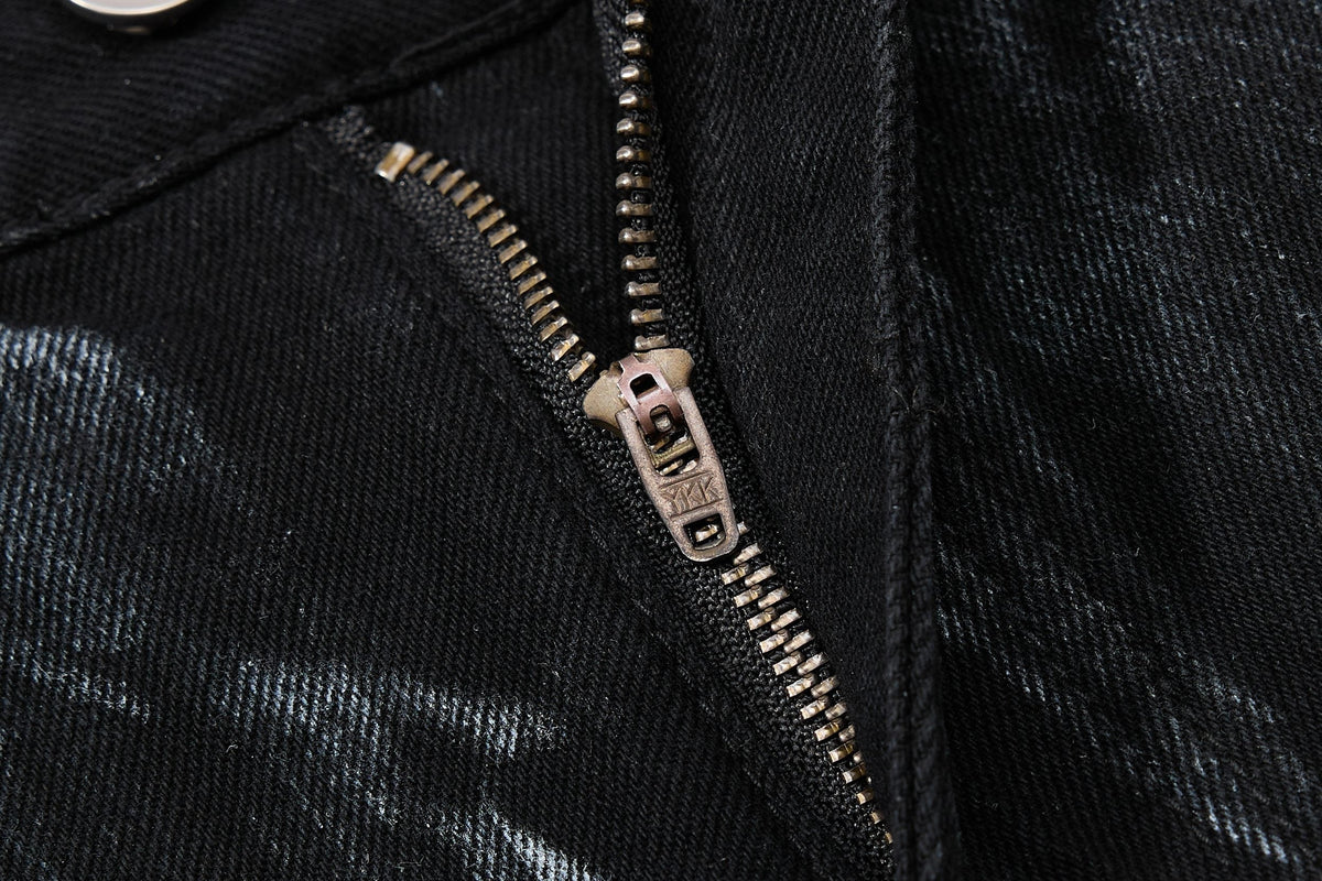 Madxmarx Washed Utility Flare Denim Jeans