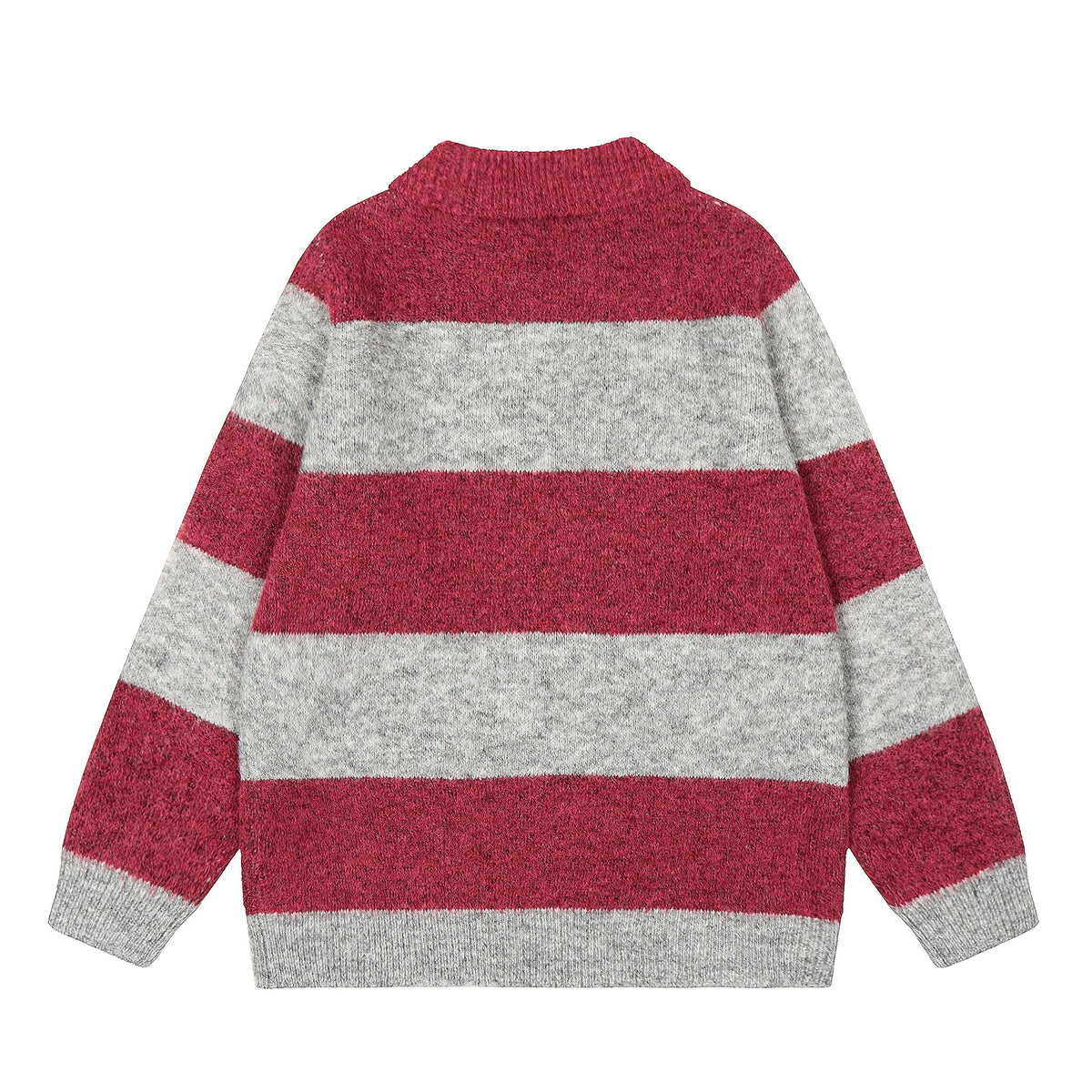 Madxmarx Star Stripe Knit Polo Sweater