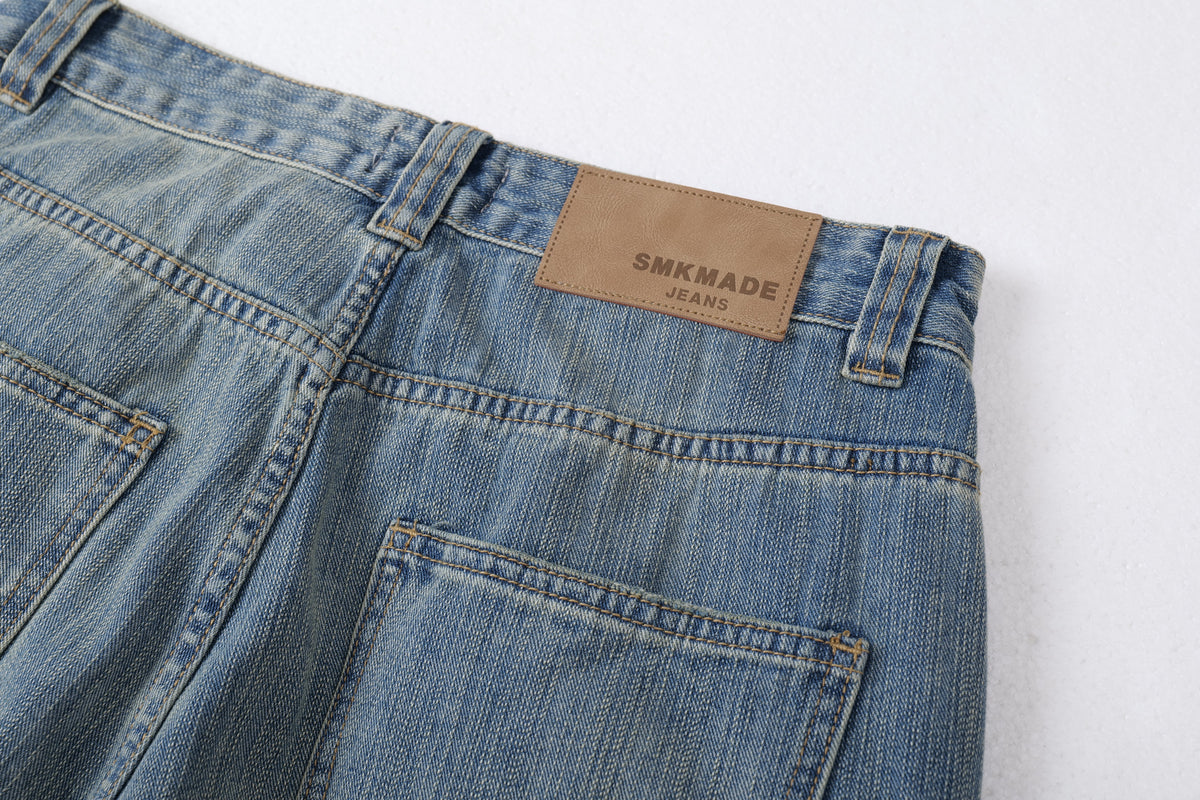 Madxmarx Vintage Washed Balloon Wide-Leg Jeans
