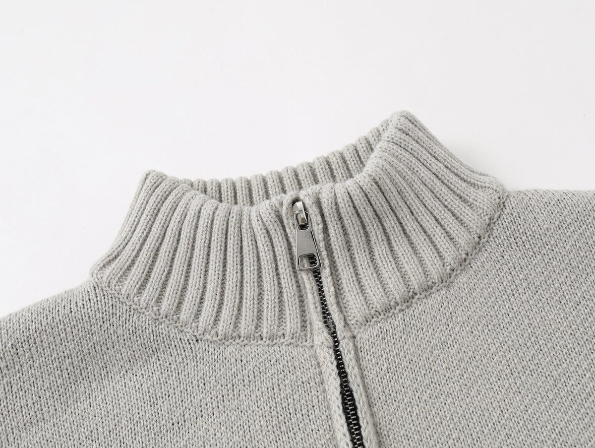 Madxmarx Eye Vision Knit Zip Cardigan