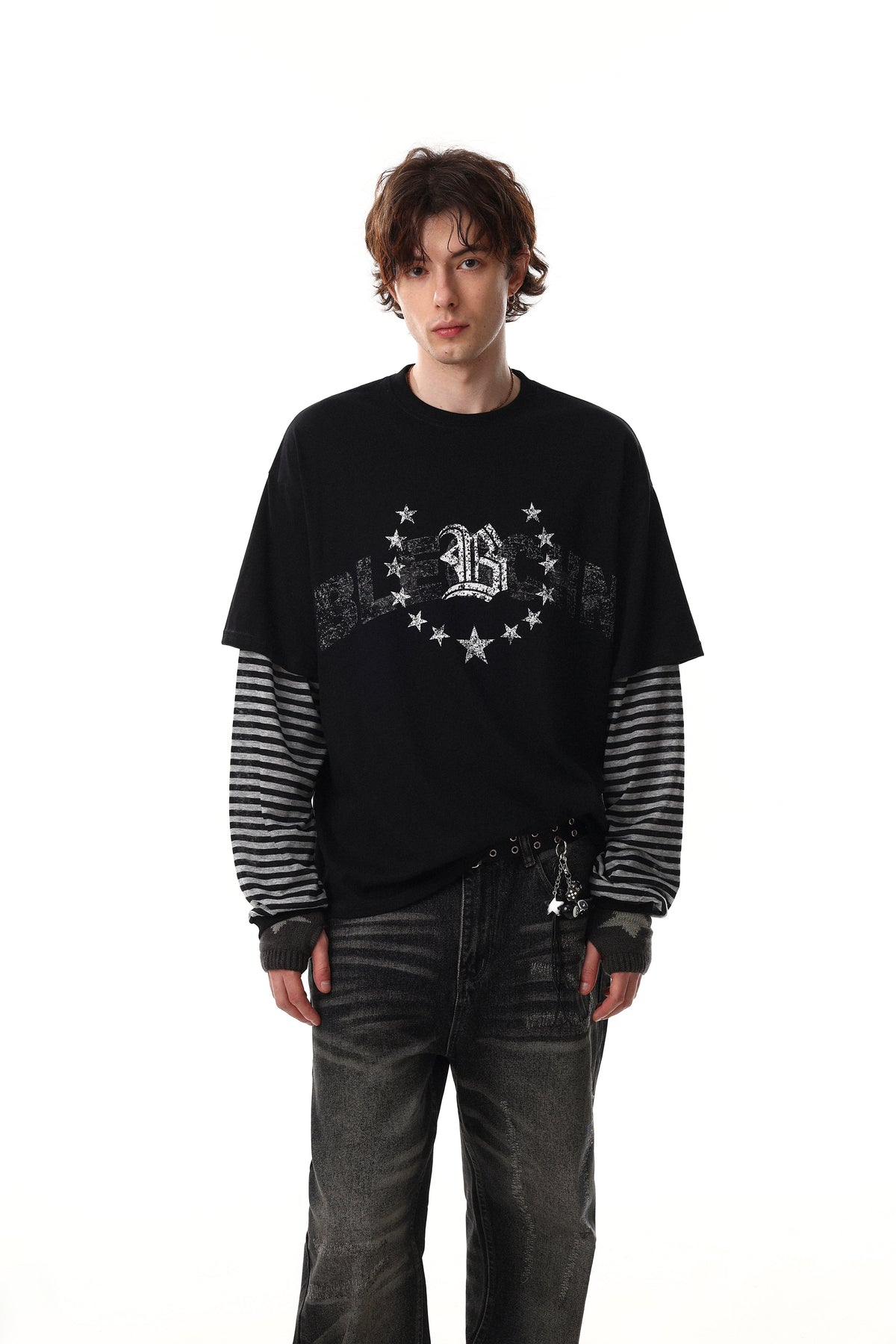 Madxmarx Layered Graphic Long Sleeve Tee