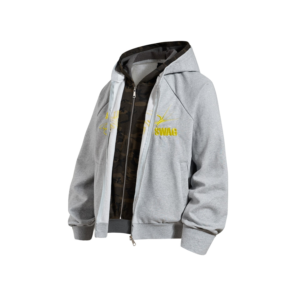 Madxmarx Hustle Script Zip-Up Hoodie