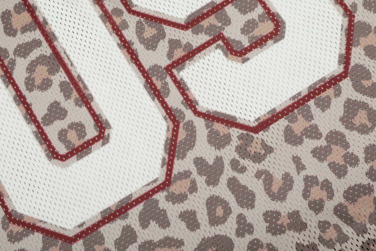 Madxmarx “Leopard Varsity Mesh Jersey”