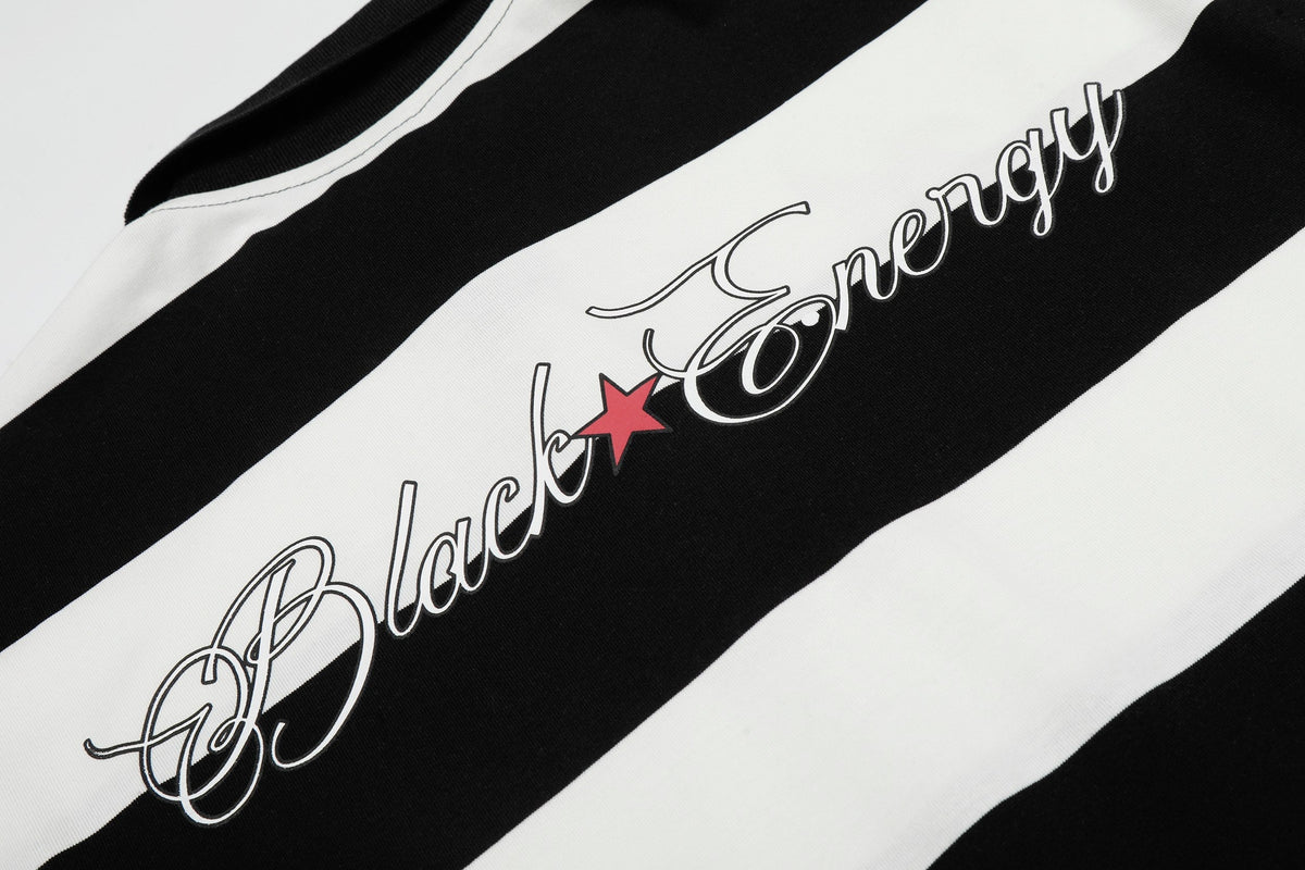 Madxmarx “Rugby Stripe Graphic Polo”