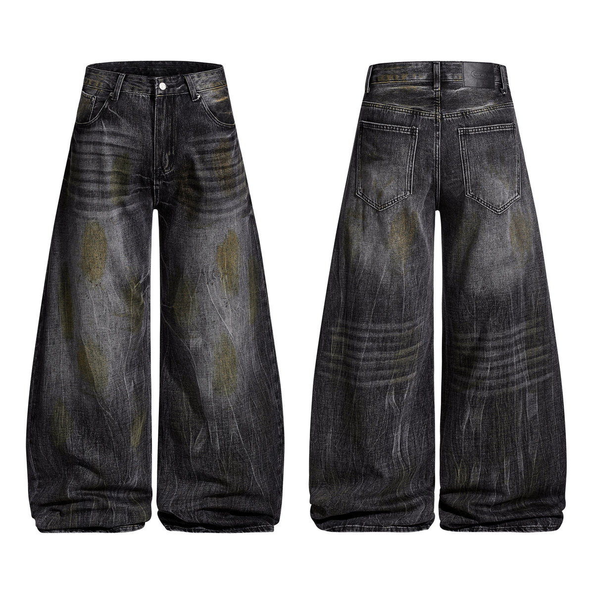 Pantalon en jean incurvé délavé vintage Madxmarx
