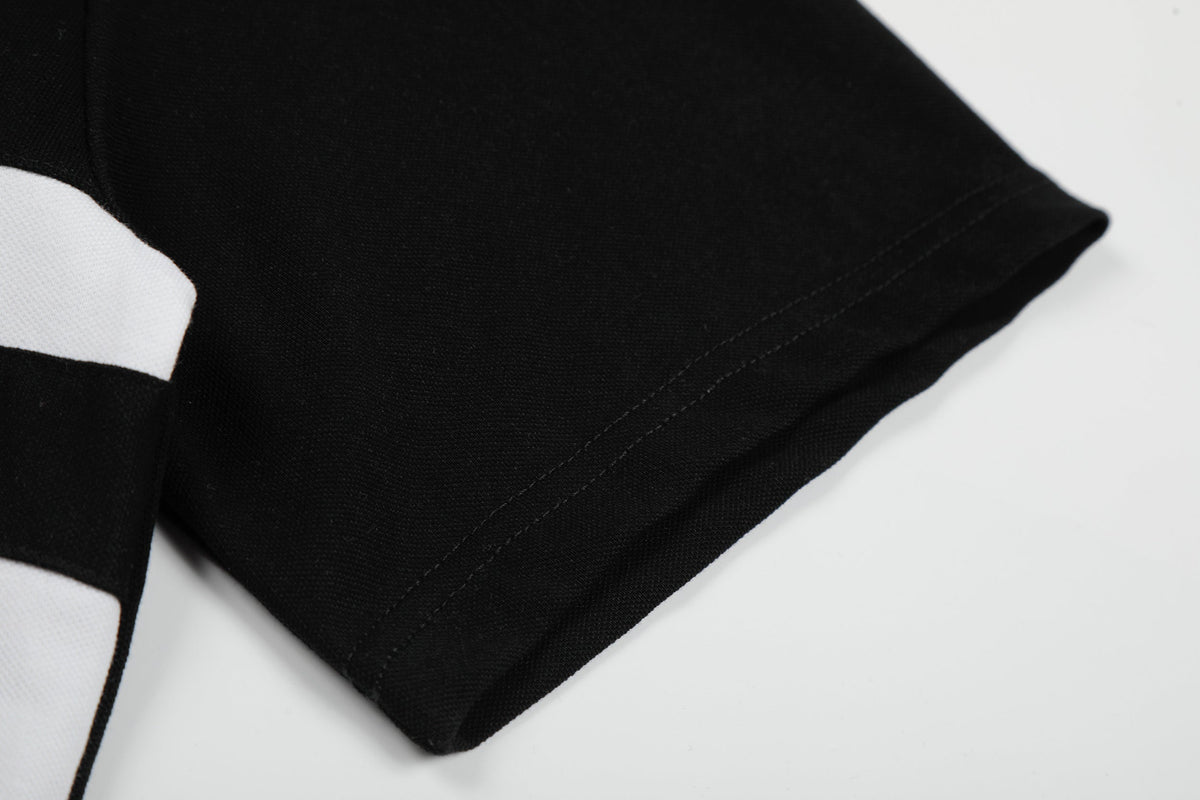 Madxmarx “Classic Stripe Crest Polo Tee”