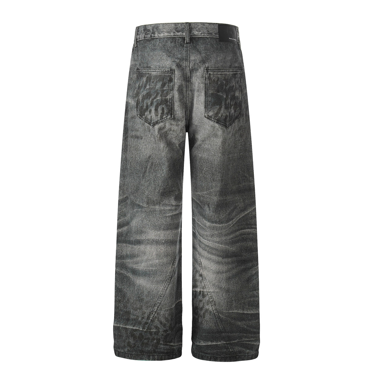 Madxmarx Washed Whisker Wide-Leg Jeans