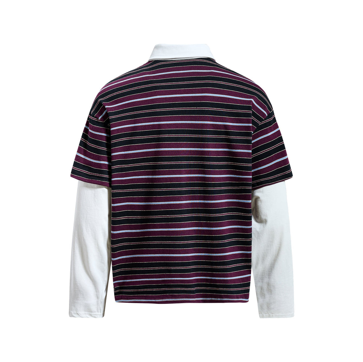 Madxmarx Striped Graphic Layered Polo