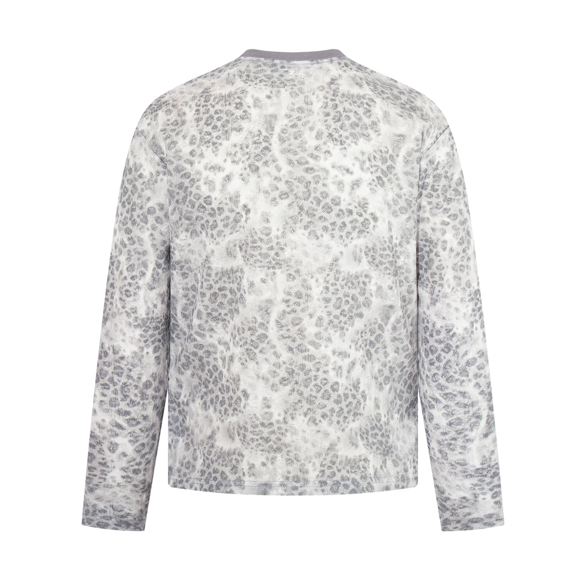 Madxmarx Distressed Reptile Print Long Sleeve Tee
