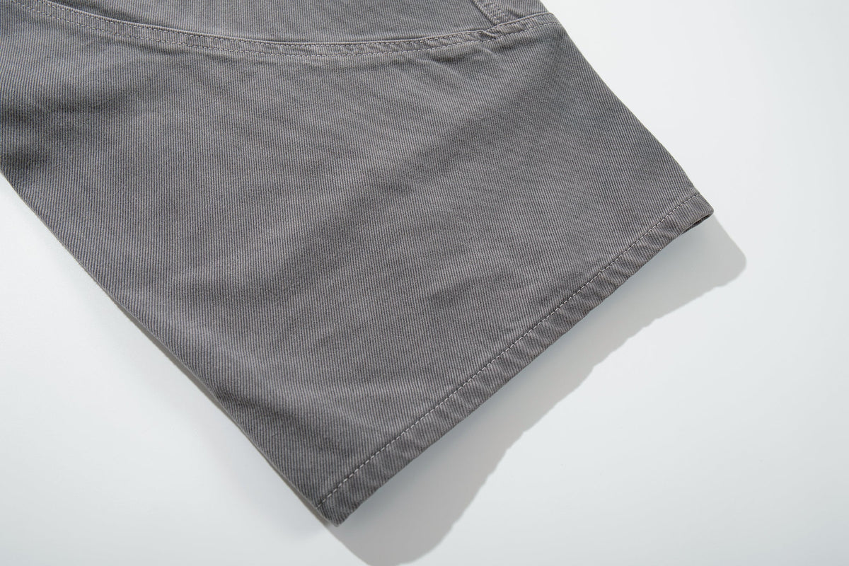 Madxmarx Strap-Detail Washed Wide-Leg Jeans