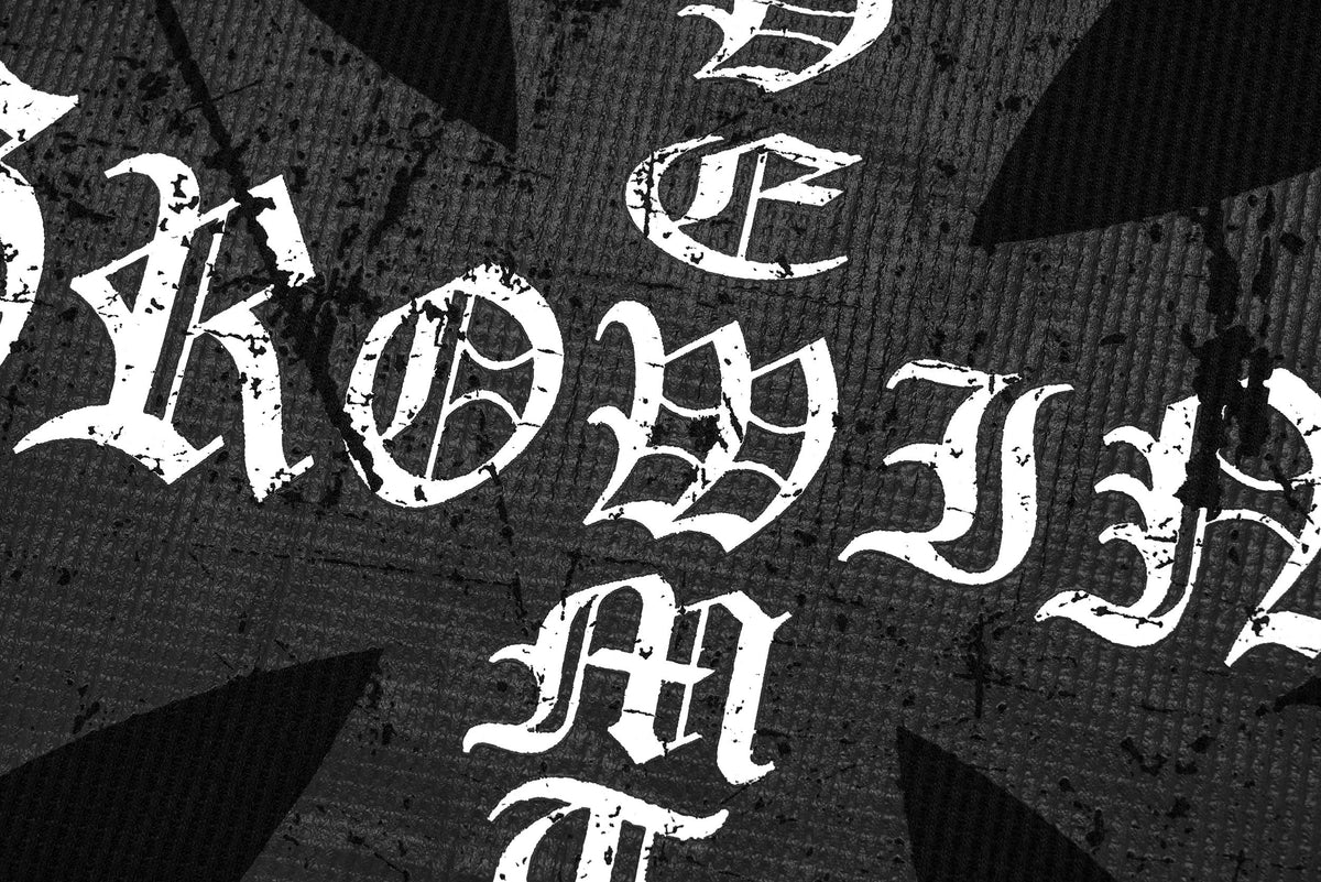Madxmarx Layered Gothic Cross Long Sleeve Tee