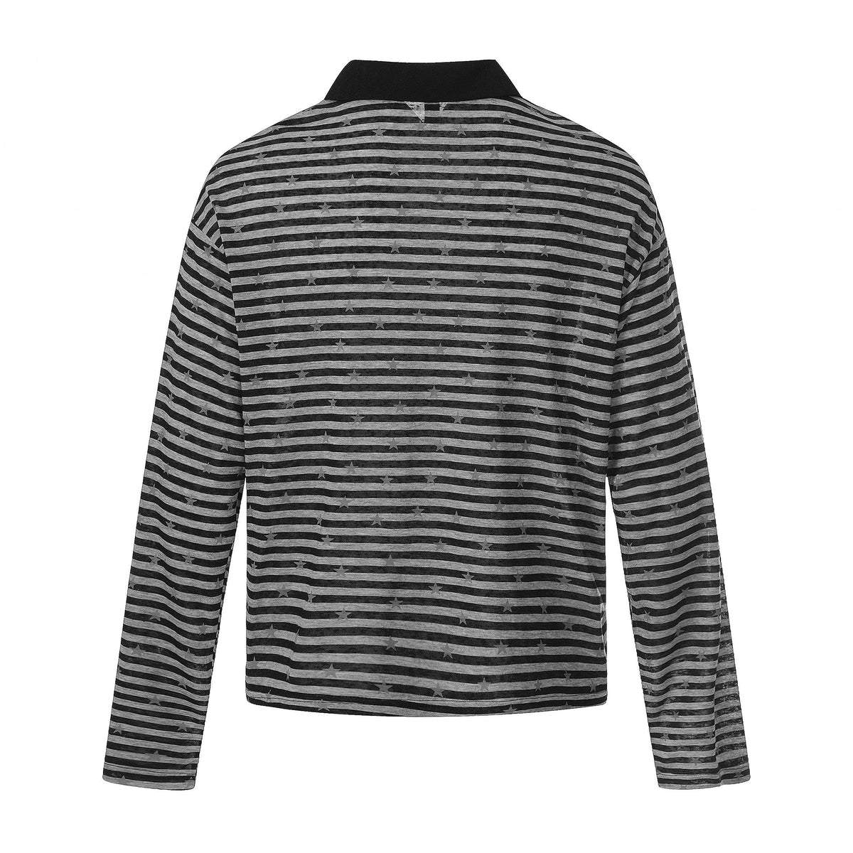 Madxmarx “Star Stripe Long Sleeve Polo”