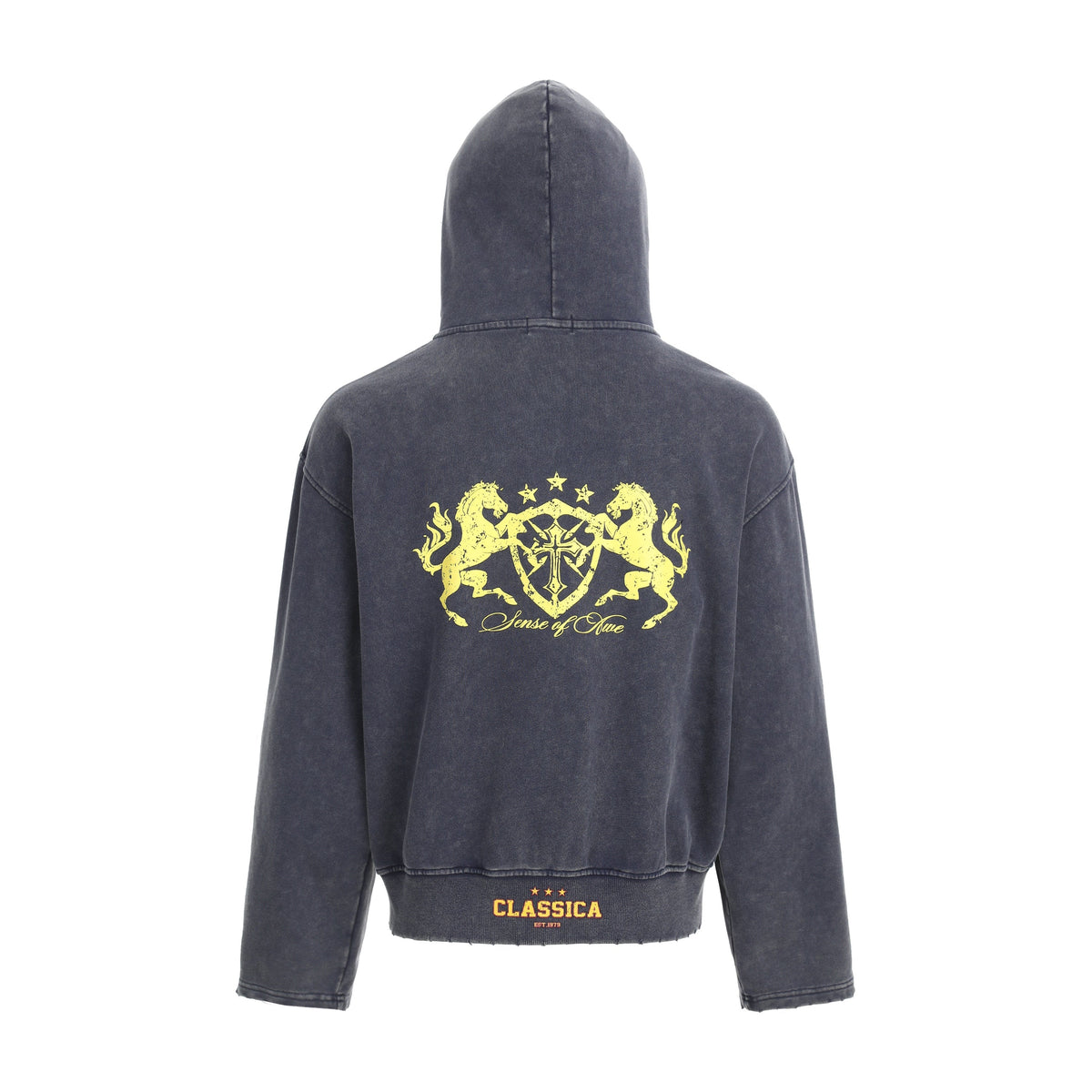 Madxmarx Vintage Crest Zip Hoodie