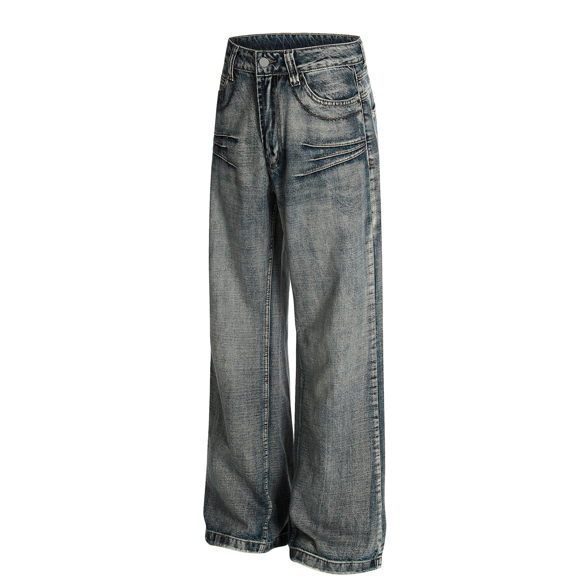 Madxmarx Retro Creased Denim Jeans