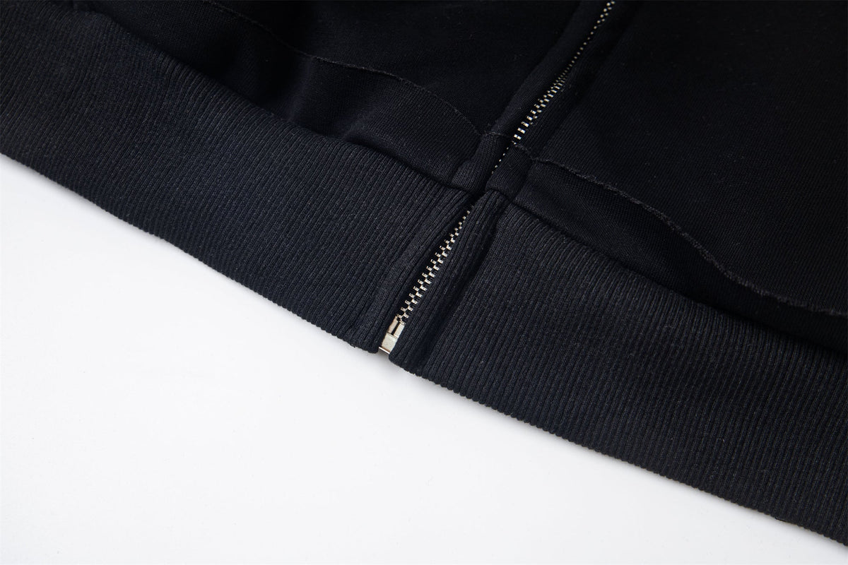 Madxmarx “MAKE” Studded Zip Hoodie