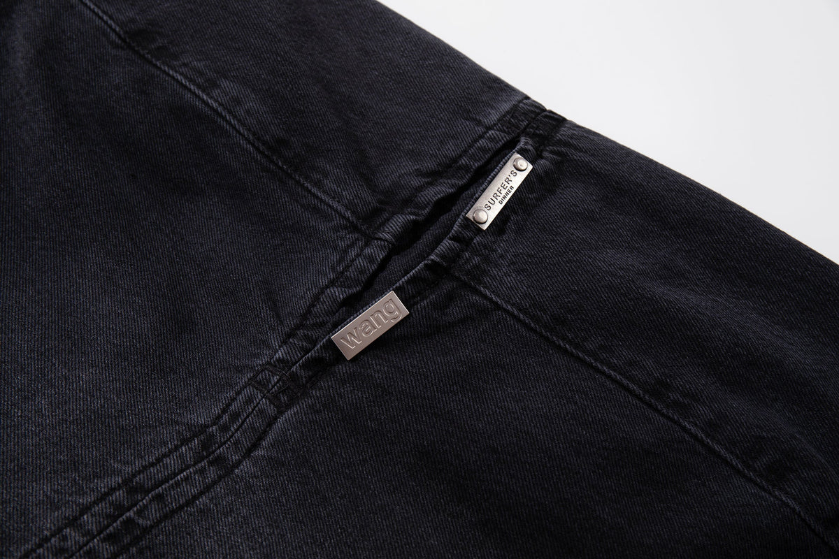 Madxmarx Utility-Jeans mit weitem Bein und geteiltem Design