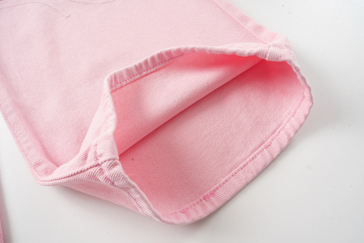 Madxmarx Weit geschnittene Jeans in verwaschenem Pink