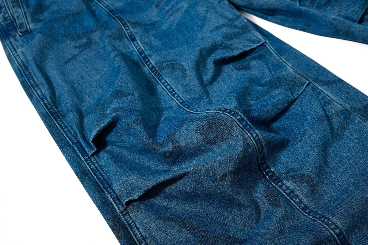 Madxmarx Washed Camo Baggy Jeans